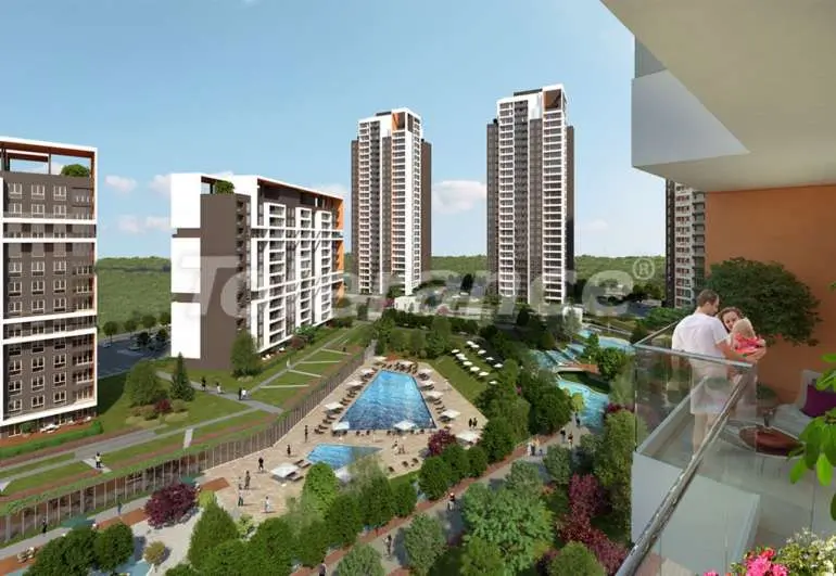 Квартира в Арнавуткёй, Стамбул с бассейном в рассрочку: купить недвижимость в Турции - 7436