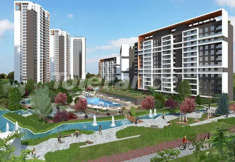 Квартира в Арнавуткёй, Стамбул с бассейном в рассрочку: купить недвижимость в Турции - 7444