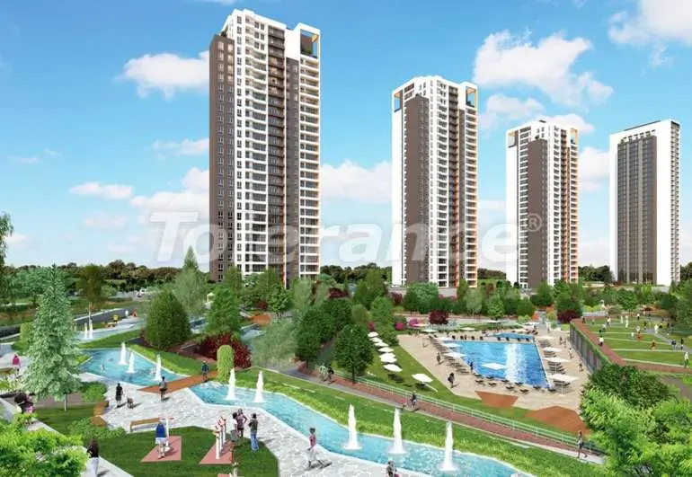 Квартира в Арнавуткёй, Стамбул с бассейном в рассрочку: купить недвижимость в Турции - 7445