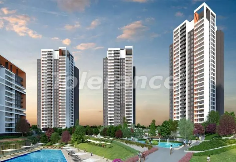 Квартира в Арнавуткёй, Стамбул с бассейном в рассрочку: купить недвижимость в Турции - 7447