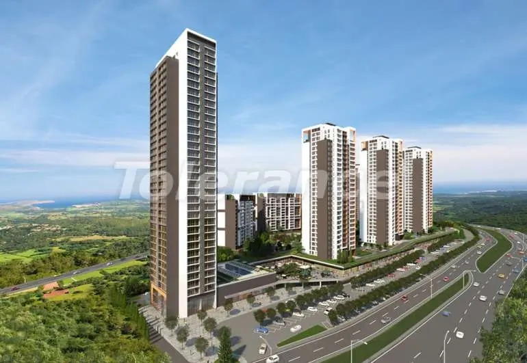 Квартира в Арнавуткёй, Стамбул с бассейном в рассрочку: купить недвижимость в Турции - 7452