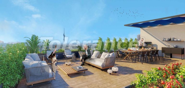 Квартира от застройщика в Аташехире, Стамбул с бассейном: купить недвижимость в Турции - 129867