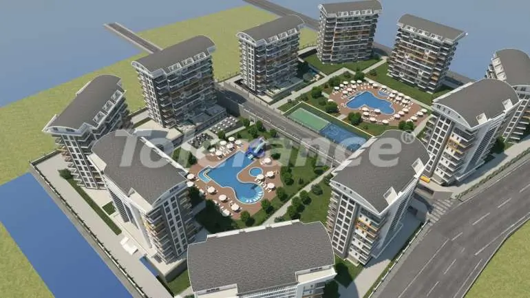 Квартира от застройщика в Авсаларе, Аланья с бассейном в рассрочку - 2873 Квартира от застройщика в Авсаларе, Аланья с бассейном в рассрочку: купить недвижимость в Турции - 2873