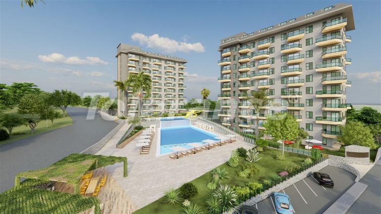 Квартира от застройщика в Авсаларе, Аланья с бассейном: купить недвижимость в Турции - 40629