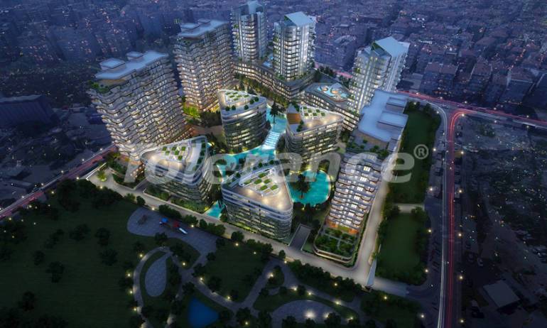 Квартира от застройщика в Бахчелиэвлер, Стамбул с бассейном: купить недвижимость в Турции - 25459