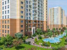 Квартира от застройщика в Бахчешехир, Стамбул вид на море с бассейном: купить недвижимость в Турции - 133749