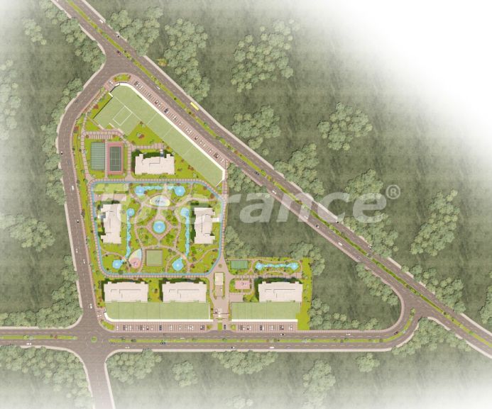 Квартира от застройщика в Бахчешехир, Стамбул вид на море с бассейном: купить недвижимость в Турции - 133753