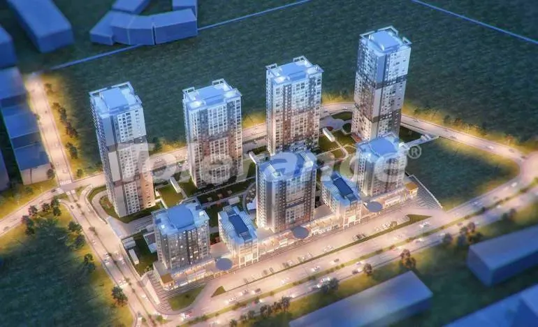 Квартира в Бахчешехир, Стамбул с бассейном в рассрочку: купить недвижимость в Турции - 25973