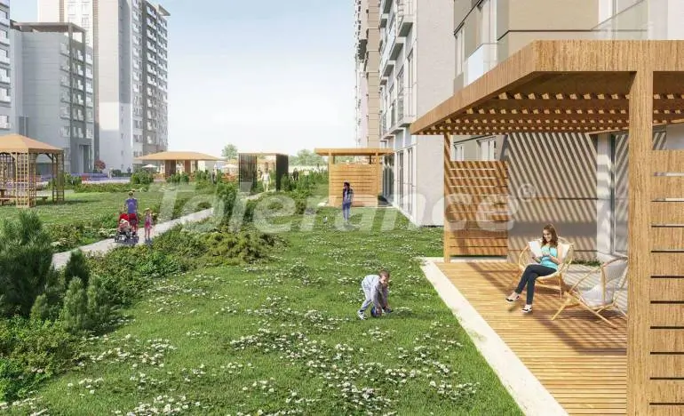 Квартира в Бахчешехир, Стамбул с бассейном в рассрочку: купить недвижимость в Турции - 25976