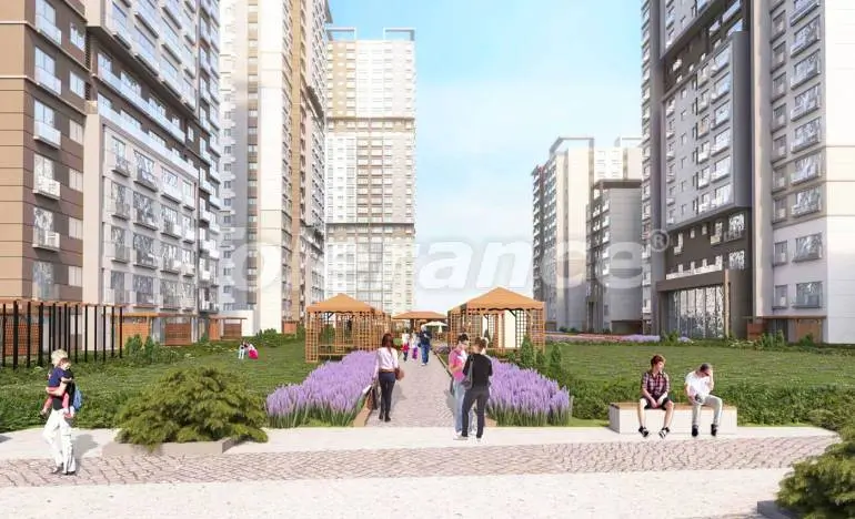 Квартира в Бахчешехир, Стамбул с бассейном в рассрочку: купить недвижимость в Турции - 25978