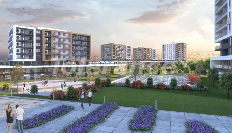 Квартира от застройщика в Бахчешехир, Стамбул с бассейном в рассрочку: купить недвижимость в Турции - 39087