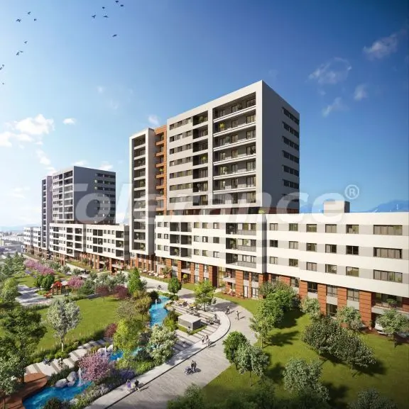 Квартира от застройщика в Бахчешехир, Стамбул с бассейном в рассрочку: купить недвижимость в Турции - 39139