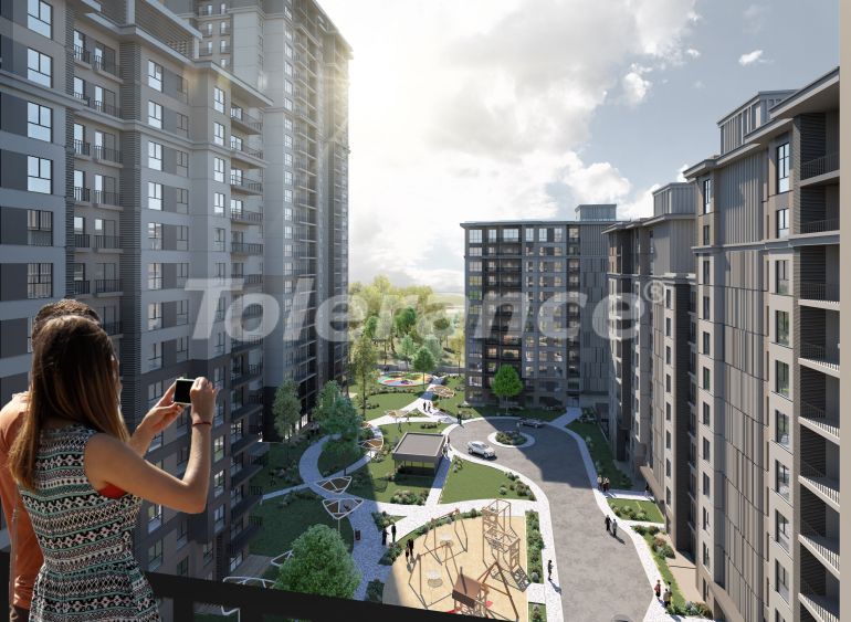 Квартира от застройщика в Бахчешехир, Стамбул с бассейном в рассрочку: купить недвижимость в Турции - 96298