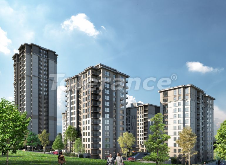 Квартира от застройщика в Бахчешехир, Стамбул с бассейном в рассрочку: купить недвижимость в Турции - 96299