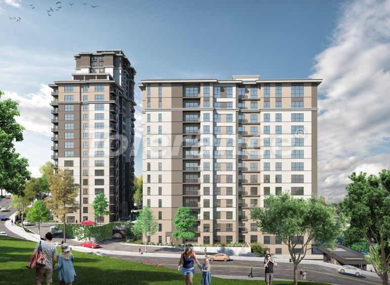 Квартира от застройщика в Бахчешехир, Стамбул с бассейном в рассрочку: купить недвижимость в Турции - 96303