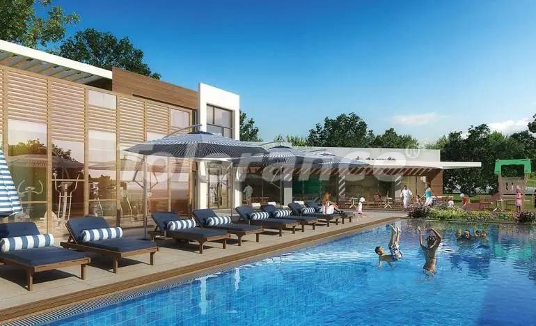 Квартира от застройщика в Бахчешехир, Стамбул с бассейном в рассрочку: купить недвижимость в Турции - 25767