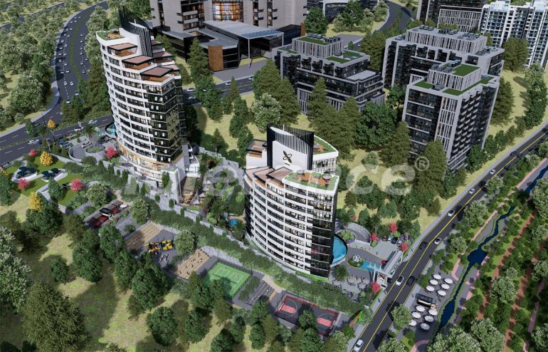 Квартира от застройщика в Башакшехир, Стамбул с бассейном в рассрочку: купить недвижимость в Турции - 133114