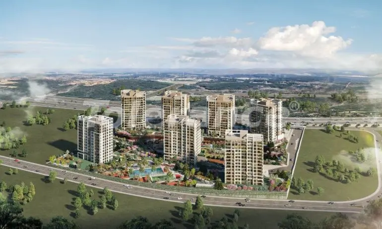 Квартира в Башакшехир, Стамбул с бассейном в рассрочку - 20584 Квартира в Башакшехир, Стамбул с бассейном в рассрочку: купить недвижимость в Турции - 20584