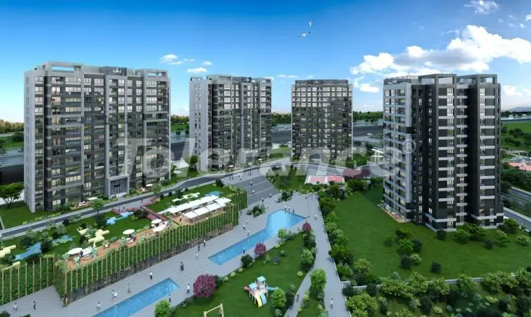 Квартира в Башакшехир, Стамбул с бассейном в рассрочку - 20600 Квартира в Башакшехир, Стамбул с бассейном в рассрочку: купить недвижимость в Турции - 20600