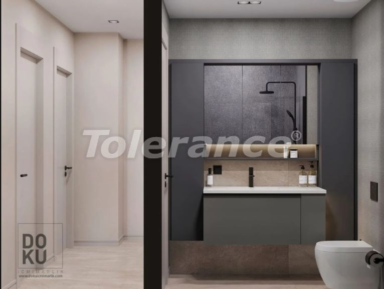 Квартира от застройщика в Байраклы, Измир вид на море с бассейном: купить недвижимость в Турции - 109694