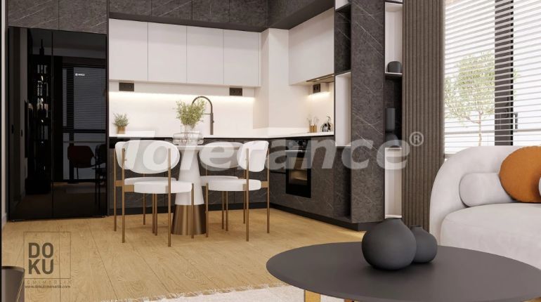 Квартира от застройщика в Байраклы, Измир вид на море с бассейном: купить недвижимость в Турции - 109695