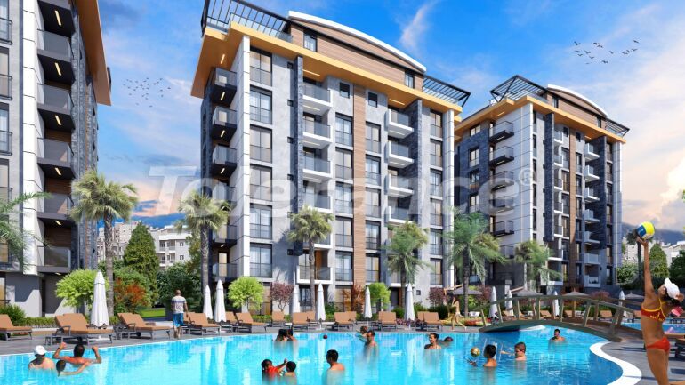Квартира от застройщика в Белеке с бассейном в рассрочку: купить недвижимость в Турции - 62870