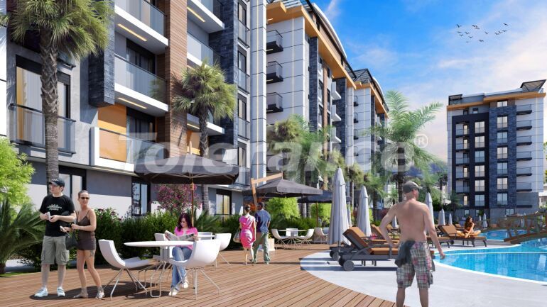 Квартира от застройщика в Белеке с бассейном в рассрочку: купить недвижимость в Турции - 62873