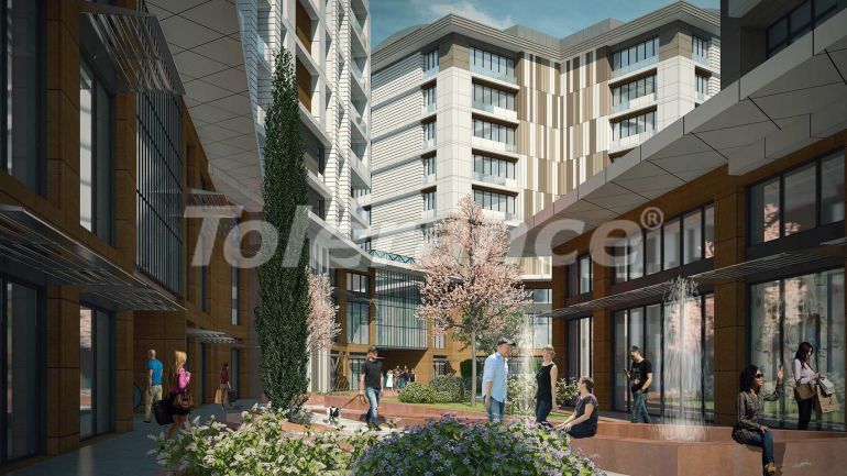 Квартира от застройщика в Бейликдюзю, Стамбул вид на море с бассейном: купить недвижимость в Турции - 130816