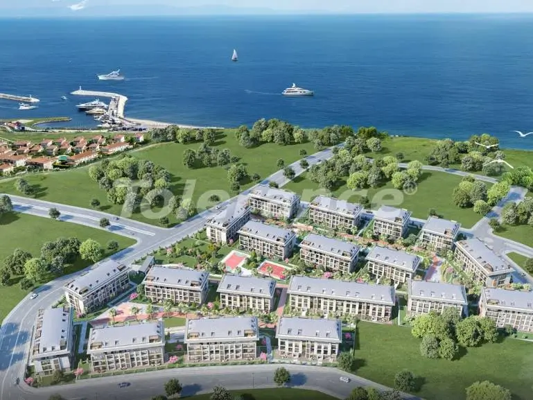 Квартира в Бейликдюзю, Стамбул вид на море с бассейном в рассрочку: купить недвижимость в Турции - 19094