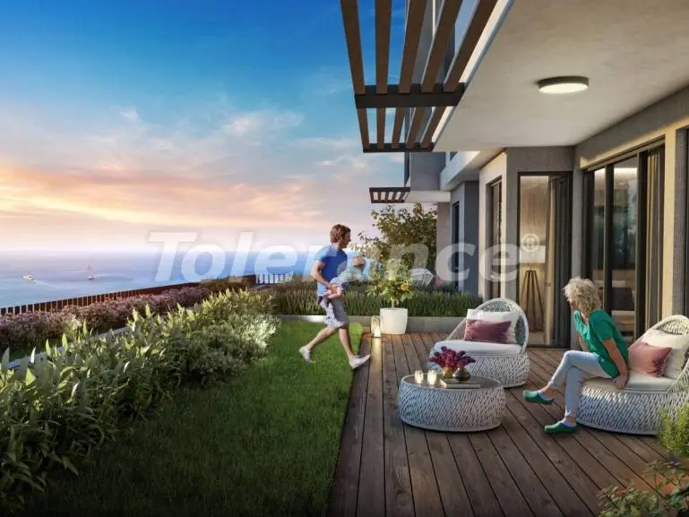 Квартира в Бейликдюзю, Стамбул вид на море с бассейном в рассрочку: купить недвижимость в Турции - 19096