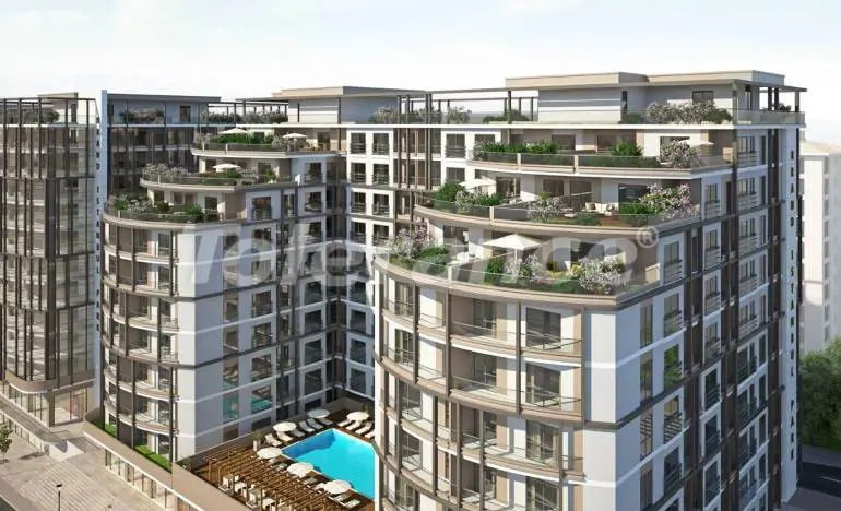 Квартира в Бейликдюзю, Стамбул с бассейном: купить недвижимость в Турции - 25848