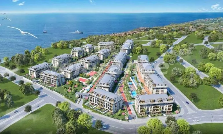 Квартира в Бейликдюзю, Стамбул вид на море с бассейном в рассрочку: купить недвижимость в Турции - 36929