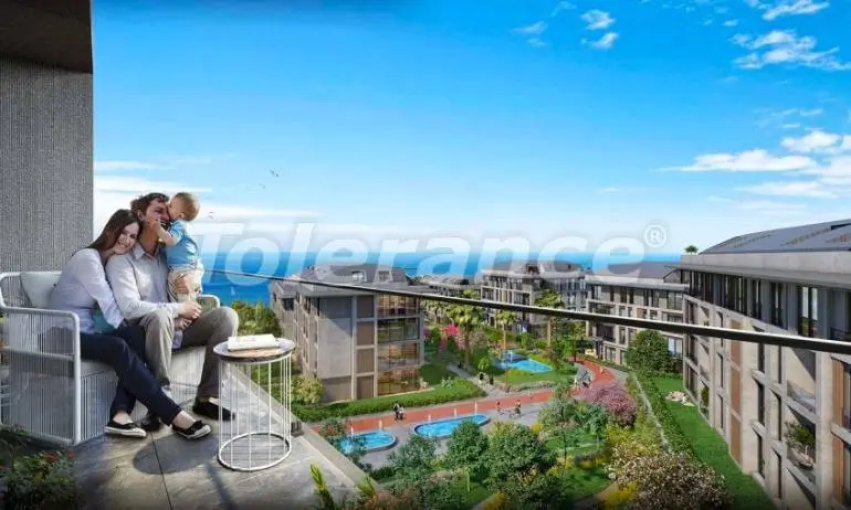 Квартира в Бейликдюзю, Стамбул вид на море с бассейном в рассрочку: купить недвижимость в Турции - 36931