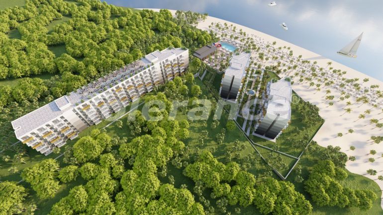 Квартира от застройщика в Бодруме вид на море с бассейном в рассрочку: купить недвижимость в Турции - 107893