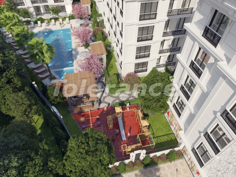 Квартира от застройщика в Бююкчекмедже, Стамбул вид на море с бассейном в рассрочку: купить недвижимость в Турции - 129493