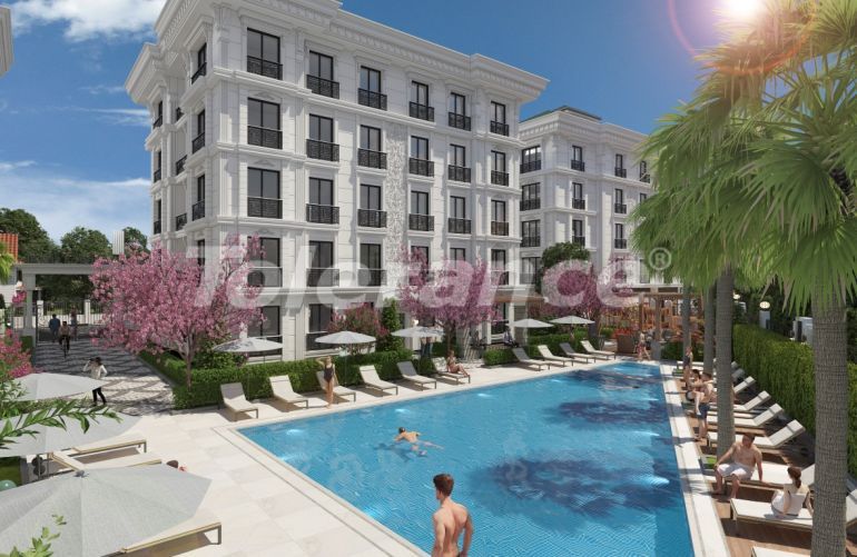 Квартира от застройщика в Бююкчекмедже, Стамбул вид на море с бассейном в рассрочку: купить недвижимость в Турции - 129495