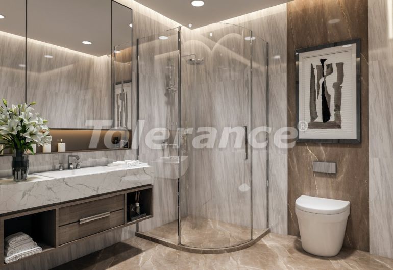 Квартира от застройщика в Бююкчекмедже, Стамбул вид на море с бассейном в рассрочку: купить недвижимость в Турции - 129531