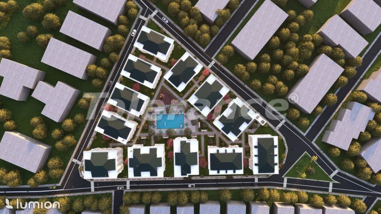 Квартира от застройщика в Бююкчекмедже, Стамбул вид на море с бассейном в рассрочку: купить недвижимость в Турции - 129889