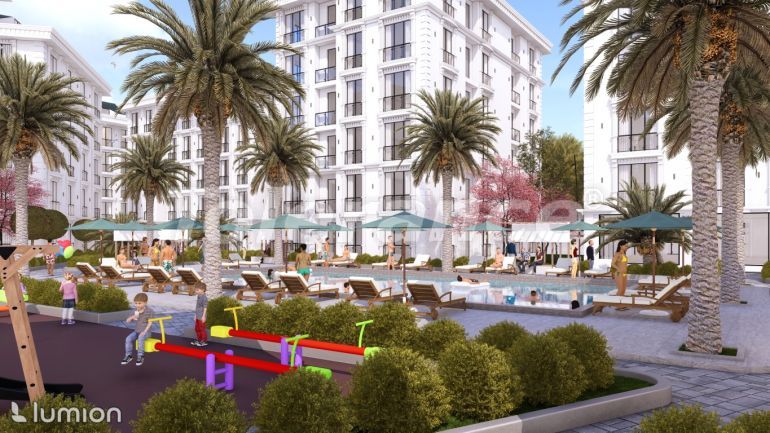 Квартира от застройщика в Бююкчекмедже, Стамбул вид на море с бассейном в рассрочку: купить недвижимость в Турции - 129895