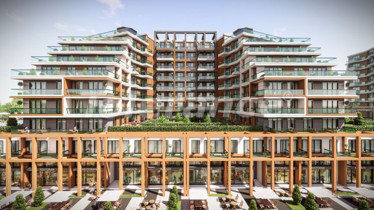 Квартира от застройщика в Бююкчекмедже, Стамбул вид на море с бассейном в рассрочку: купить недвижимость в Турции - 129991