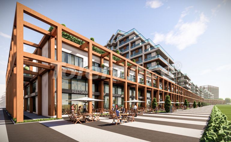 Квартира от застройщика в Бююкчекмедже, Стамбул вид на море с бассейном в рассрочку: купить недвижимость в Турции - 129992