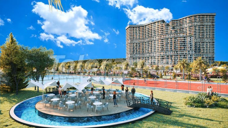 Квартира от застройщика в Бююкчекмедже, Стамбул вид на море с бассейном: купить недвижимость в Турции - 47799