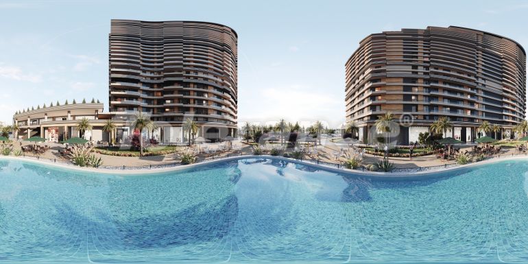 Квартира от застройщика в Бююкчекмедже, Стамбул вид на море с бассейном: купить недвижимость в Турции - 47811