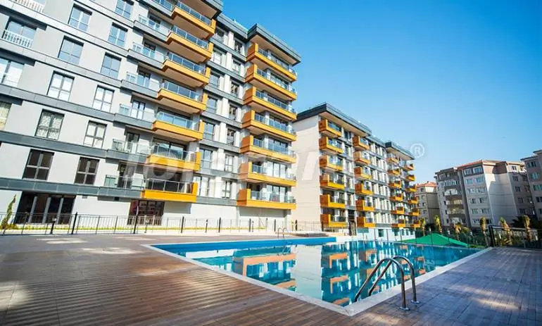 Квартира от застройщика в Бююкчекмедже, Стамбул вид на море с бассейном: купить недвижимость в Турции - 26582