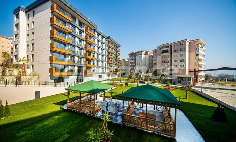 Квартира от застройщика в Бююкчекмедже, Стамбул вид на море с бассейном: купить недвижимость в Турции - 26584