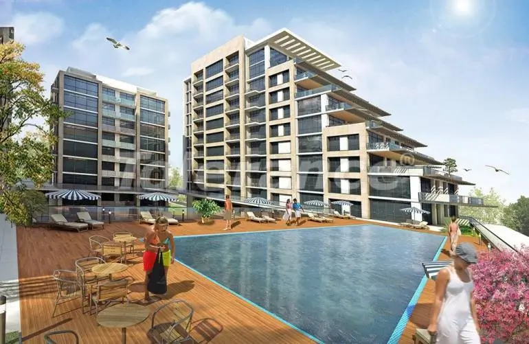 Квартира от застройщика в Бююкчекмедже, Стамбул с бассейном в рассрочку: купить недвижимость в Турции - 275