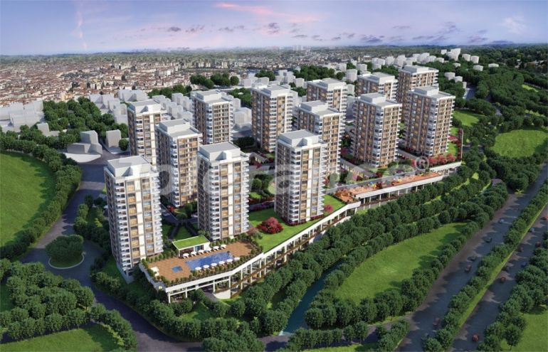 Квартира от застройщика в Чекмекёй, Стамбул с бассейном: купить недвижимость в Турции - 133965