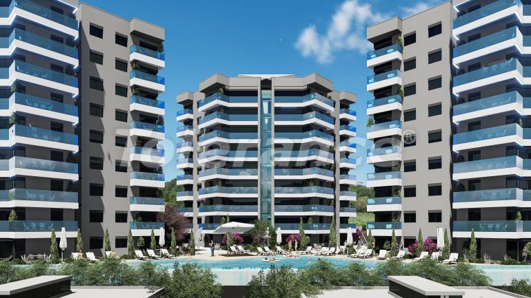 Квартира от застройщика в Чигли, Измир вид на море с бассейном в рассрочку: купить недвижимость в Турции - 101287