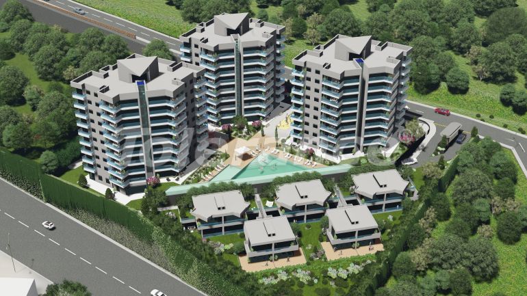 Квартира от застройщика в Чигли, Измир вид на море с бассейном в рассрочку: купить недвижимость в Турции - 101293