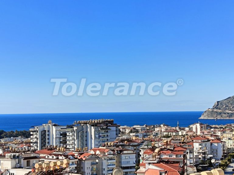 Квартира в Джикджилли, Аланья вид на море с бассейном: купить недвижимость в Турции - 117513